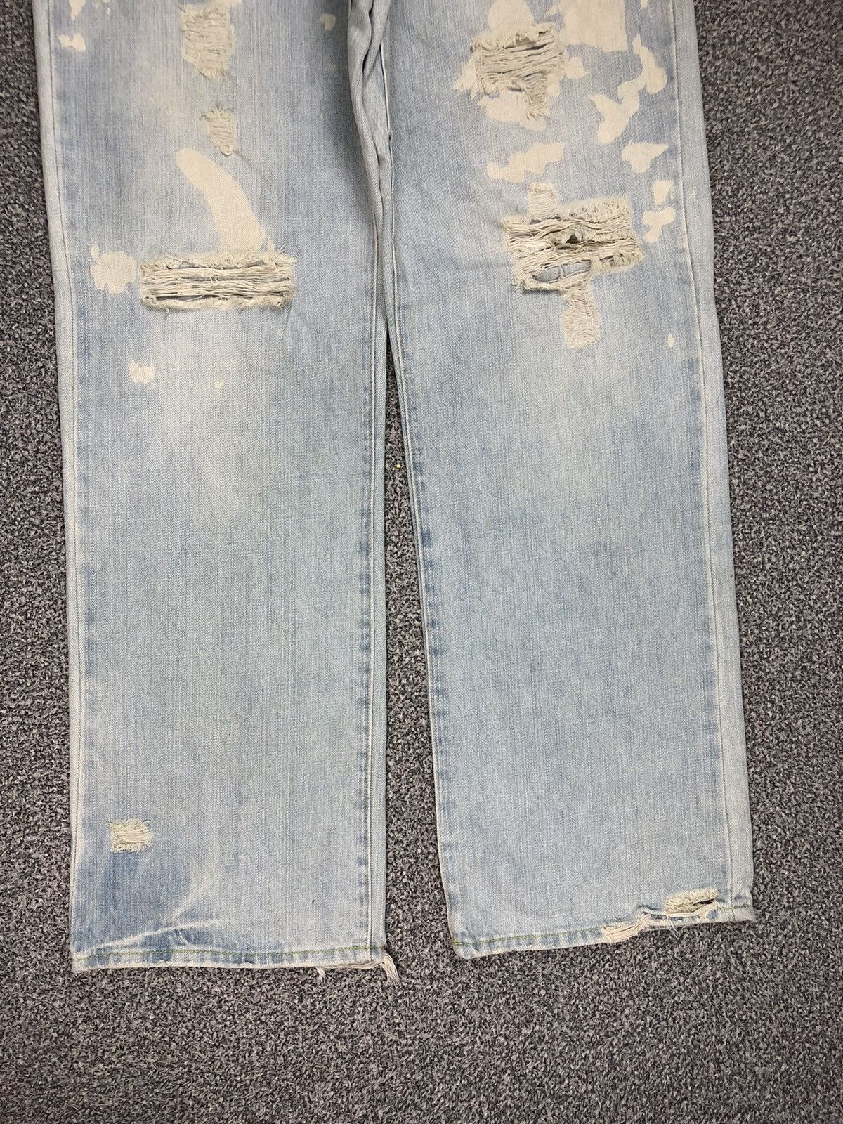 Abercrombie & Fitch Vintage Crazy Distressed Abercrombie And Fitch Flare Jeans Size US 33 - 3 Thumbnail