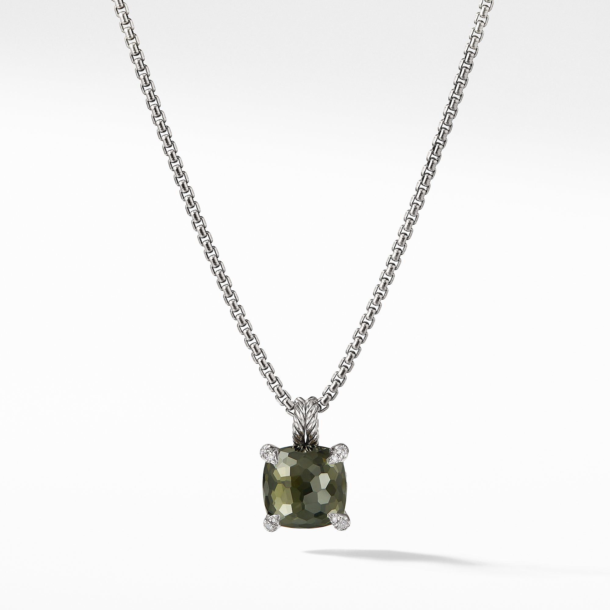 David Yurman o1w1db10526 N12643DSize:10/ Necklace in Silver With Diamond Size ONE SIZE - 1 Thumbnail