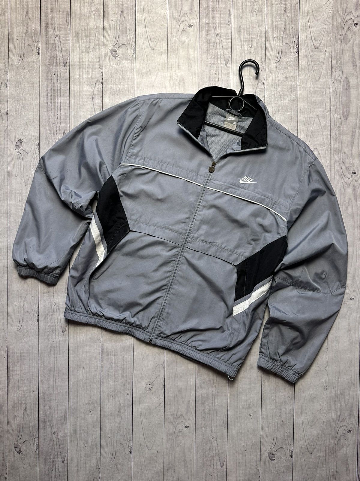 Nike × Vintage Vintage Nike track jacket size M logo grey Size US M / EU 48-50 / 2 - 1 Thumbnail