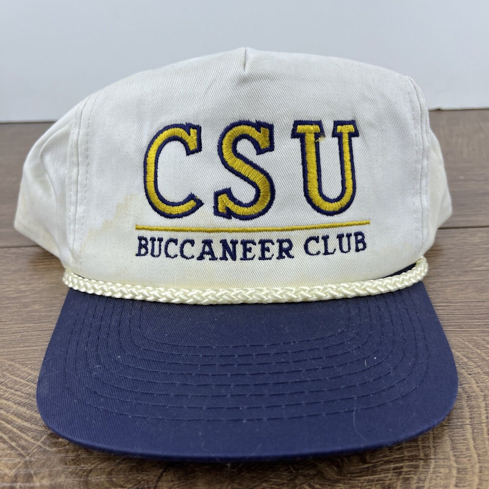 Other CSU Buccaneer Club Hat CSU White Hat Adjustable Snapback Adu Size ONE SIZE - 5 Thumbnail