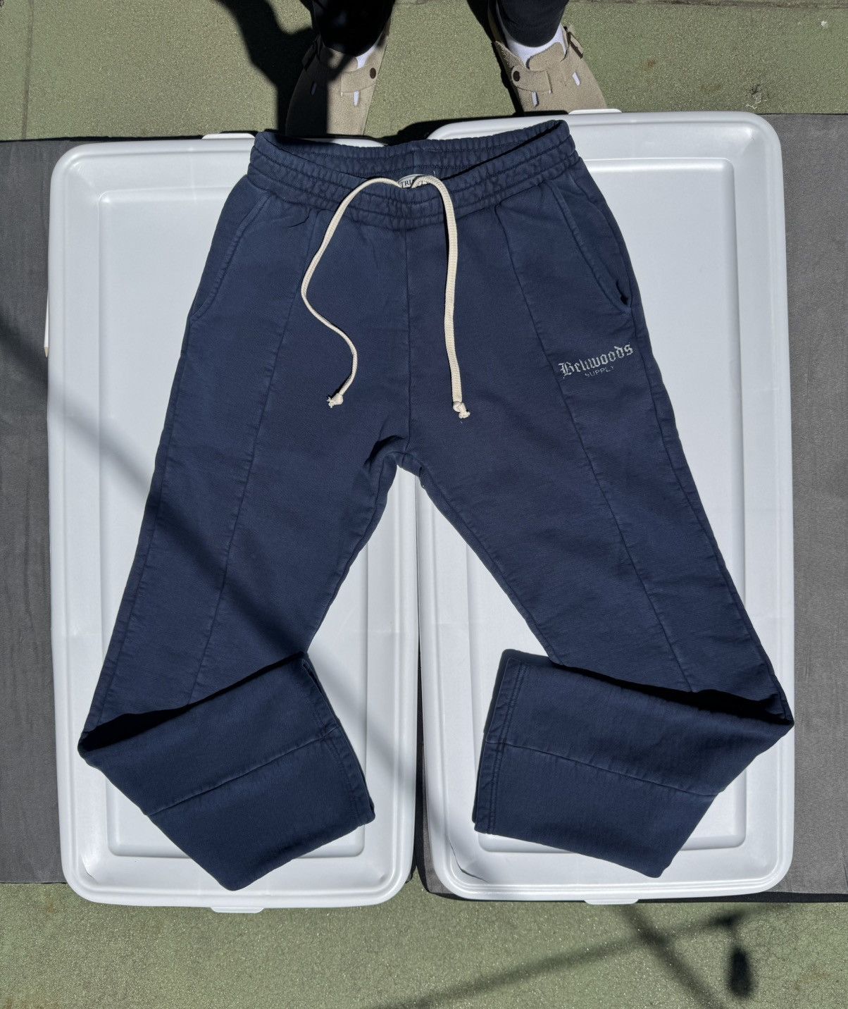 Trinity The Label Trinity BELLWOODS SUPPLY SWEATPANTS - VINTAGE NAVY Size US 33 - 1 Thumbnail