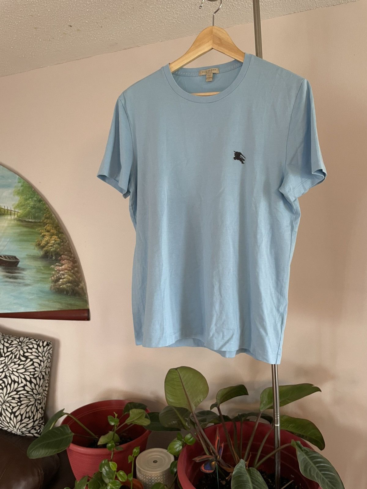 Burberry Vintage Burberry Logo Tee Size L / US 10 / IT 46 - 1 Thumbnail