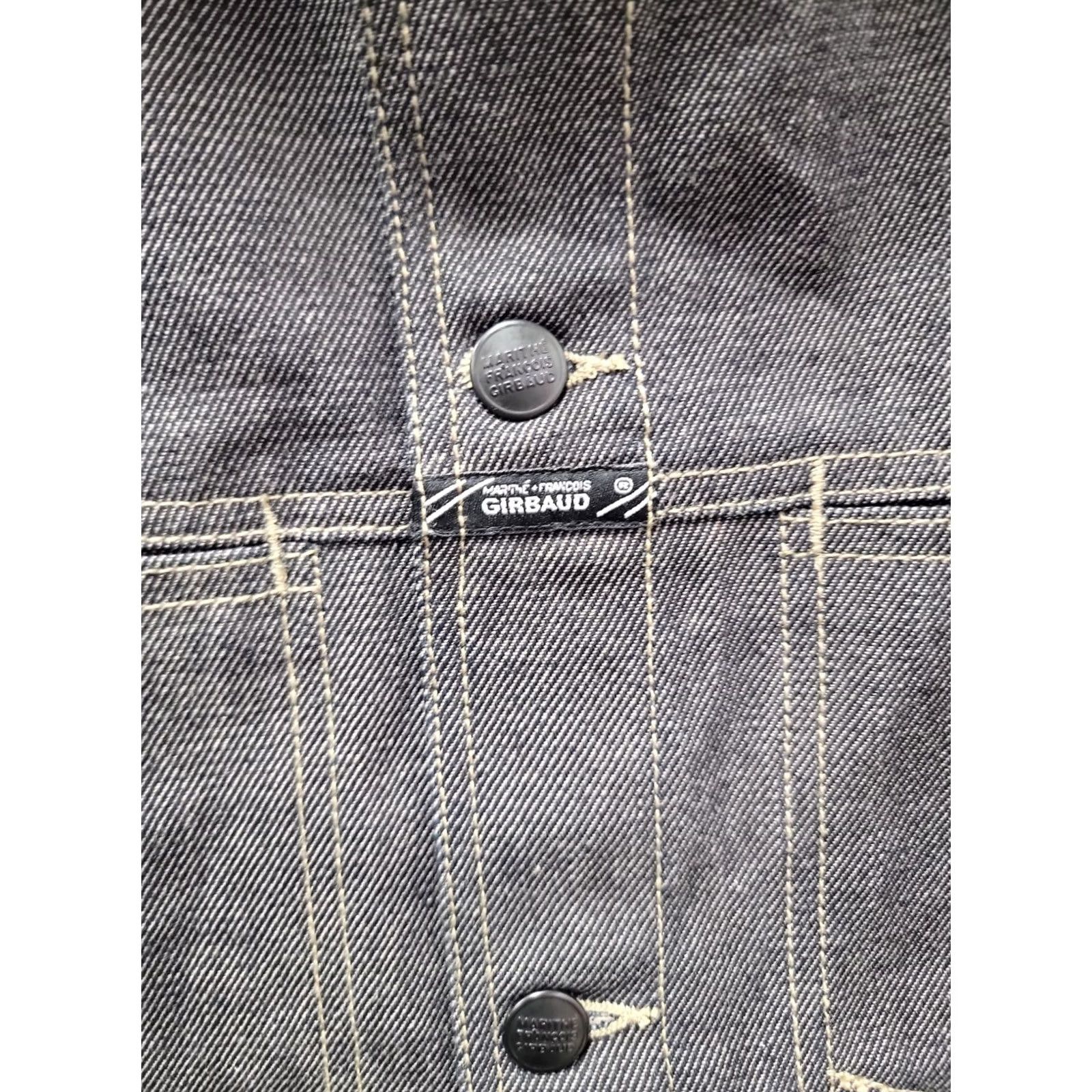Vintage VINTAGE Marithe + Francois Girbaud Jacket Mens 2XL Gray Trucker Denim Jacket Baggy Collared Pockets Button NWT Space Size US XXL / EU 58 / 5 - 3 Thumbnail