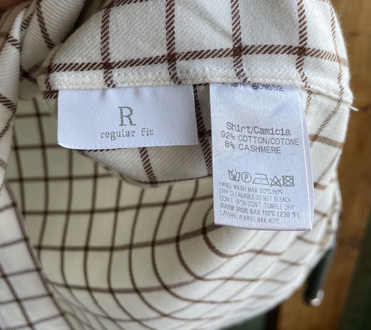 Ermenegildo Zegna Ermenegildo Zegna Men’s 40 / 15 3/4 Cotton Cashmere Shirt Size US M / EU 48-50 / 2 - 17 Thumbnail