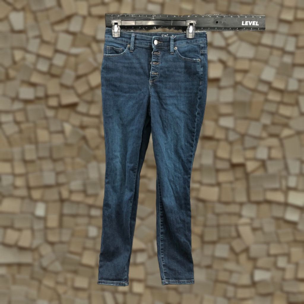Express Express High Rise Skinny Jeans Womens Size 6 Medium Wash Blue Denim 5-Pocket Classic Modern Size 28" / US 6 / IT 42 - 1 Thumbnail