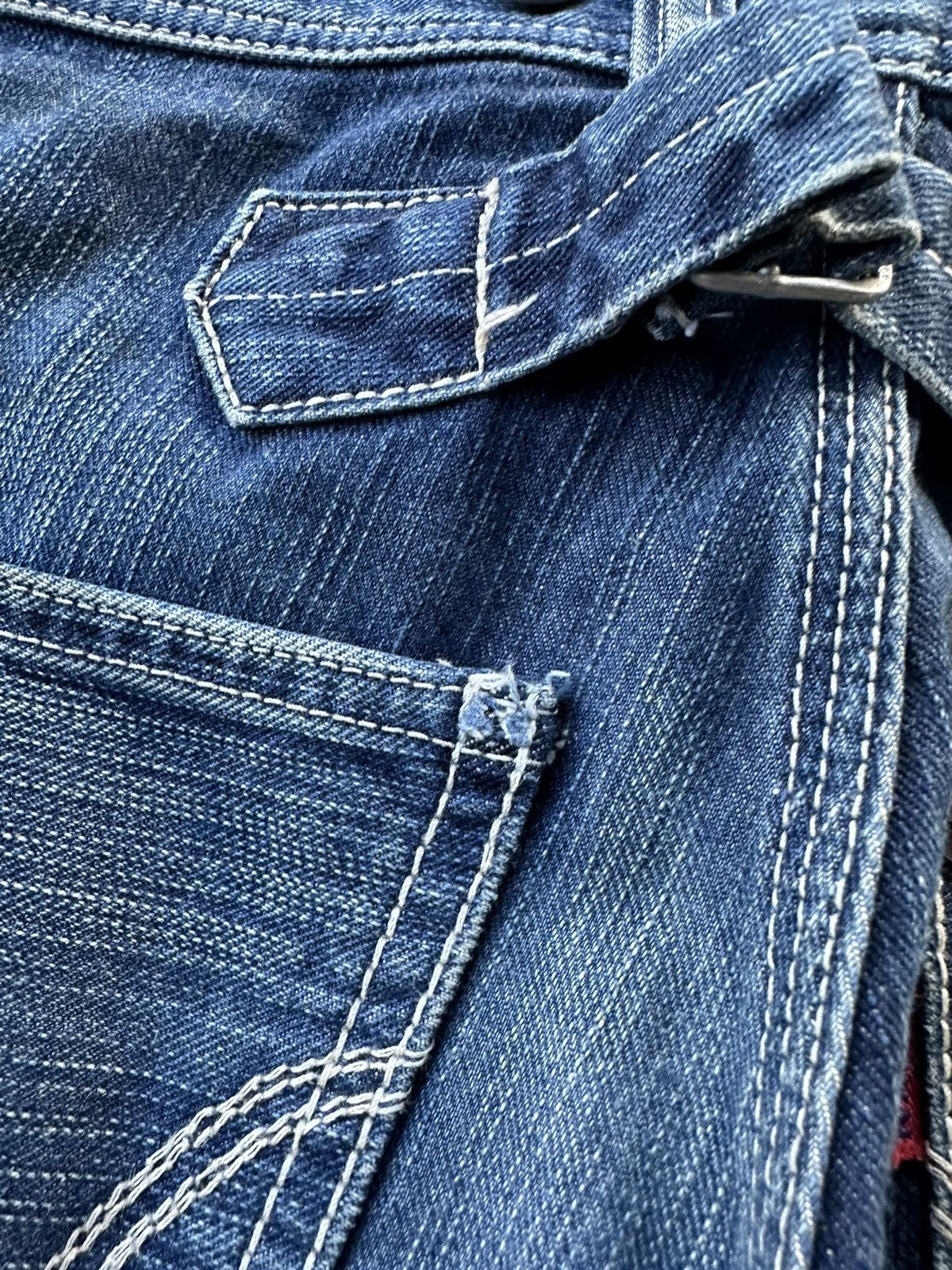Edwin Vintage Edwin 503 Blue Trip Denim Jeans 34x32 D342 Size US 34 / EU 50 - 11 Thumbnail