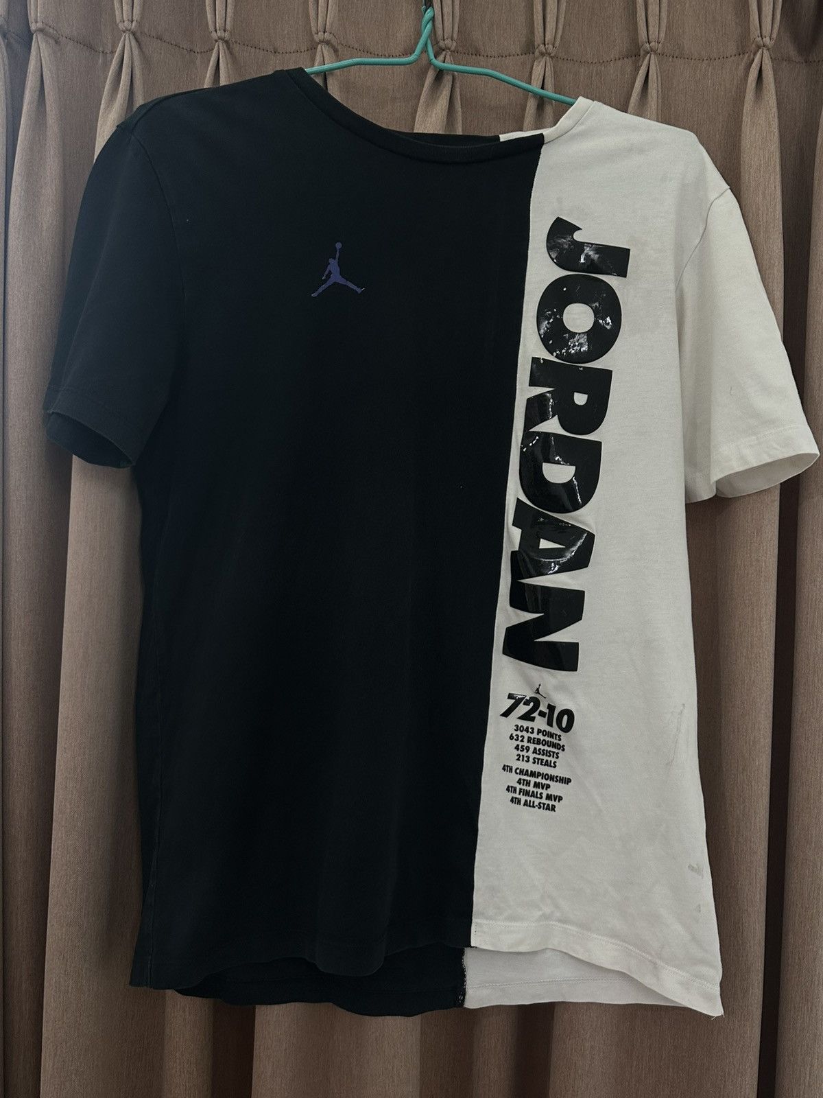 Band Tees × Jordan Brand × Vintage Nike Air Jordan 72-10 T-shirt NWT- Black/White Size US M / EU 48-50 / 2 - 1 Thumbnail