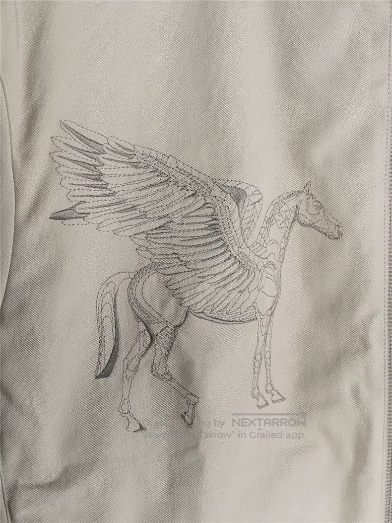 Hermes Hermes Flying Spur Embroidered Jacket Size US L / EU 52-54 / 3 - 7 Thumbnail