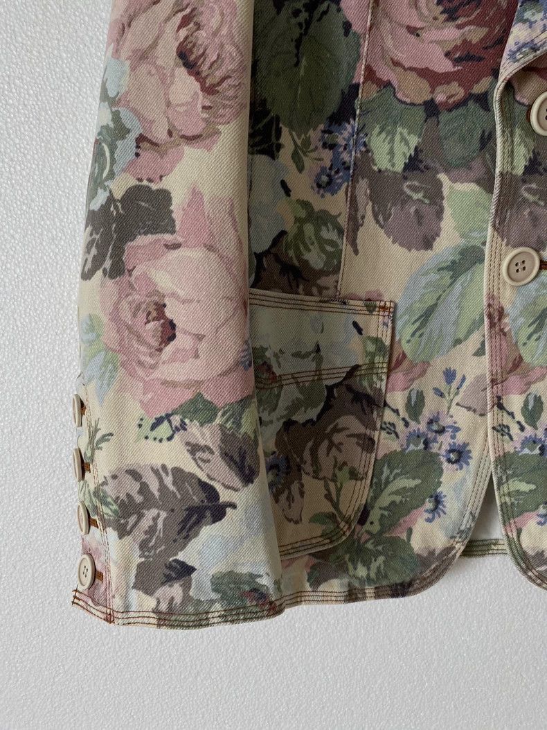 Junya Watanabe Junya Watanabe Floral Denim Jacket by Junya Watanabe-2506 Size US M / EU 48-50 / 2 - 5 Thumbnail
