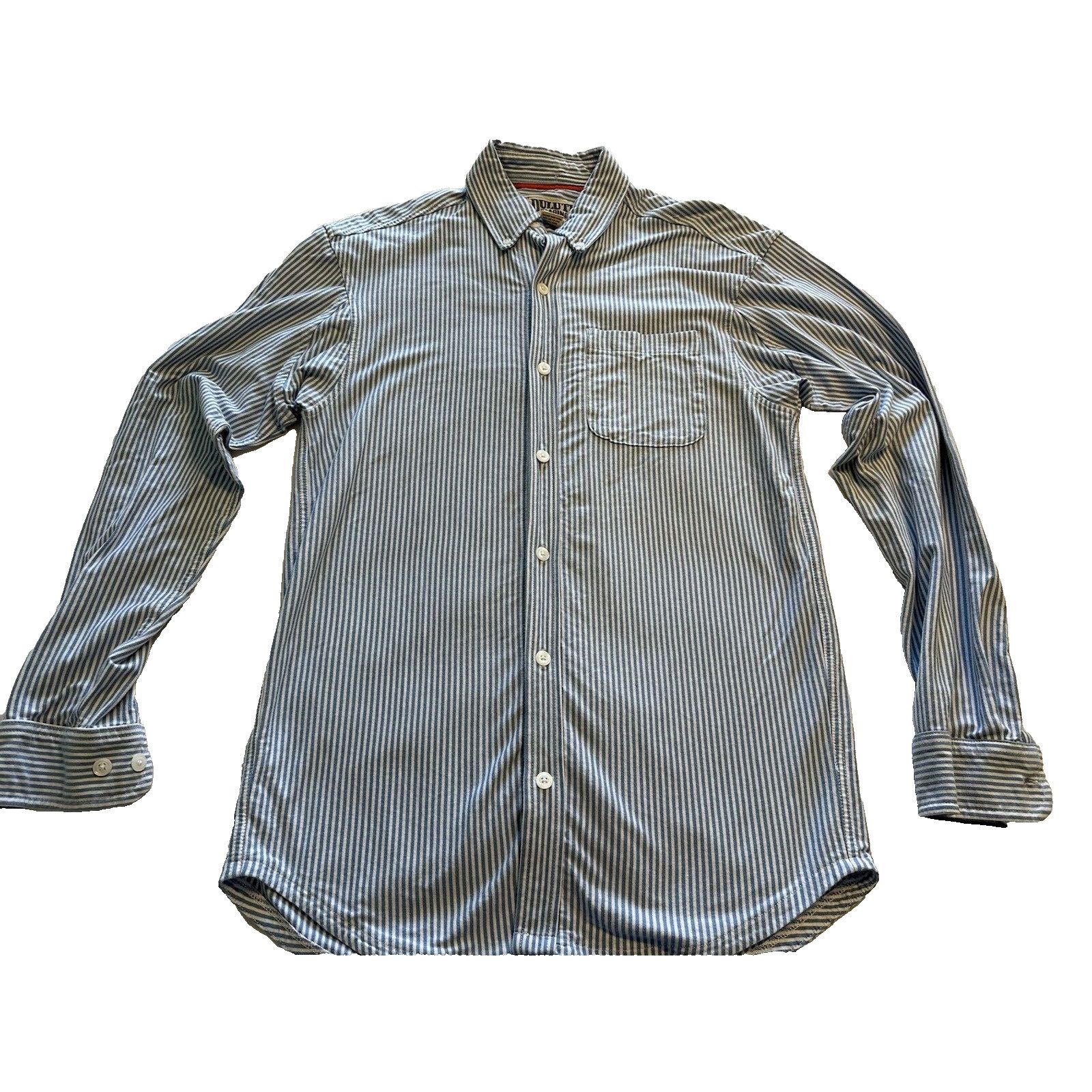Duluth Trading Company Duluth Trading Button Flannel Shirt Blue/white Stripe Small Size US S / EU 44-46 / 1 - 1 Thumbnail