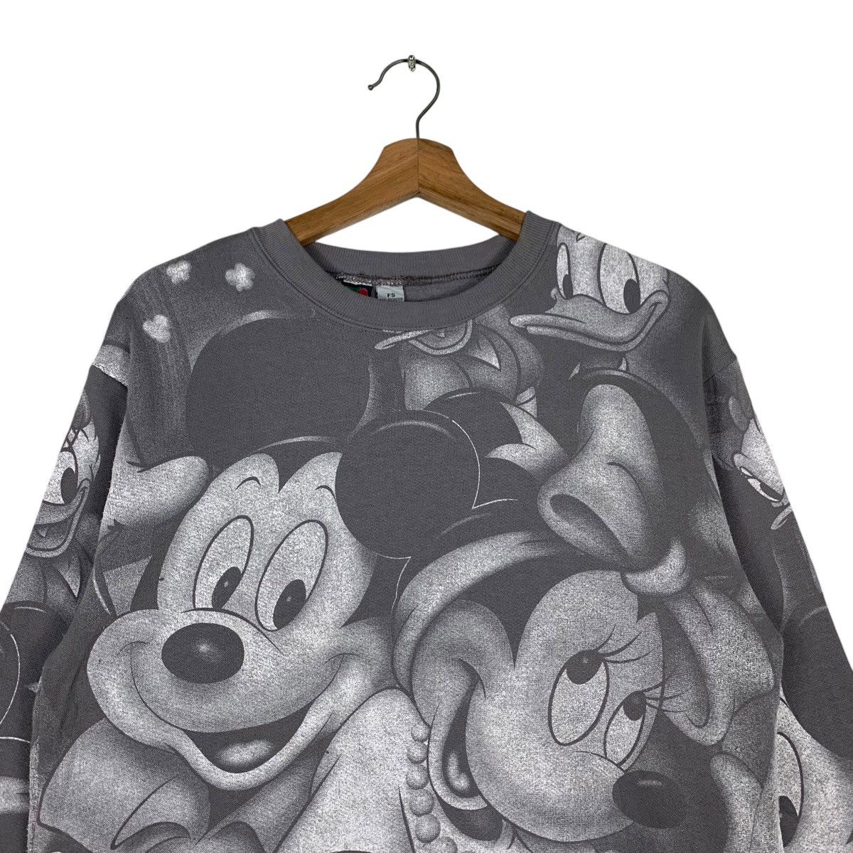 Disney MICKEY MOUSE All Over Print Graphic Sweater #1203-C55 Size US S / EU 44-46 / 1 - 2 Thumbnail