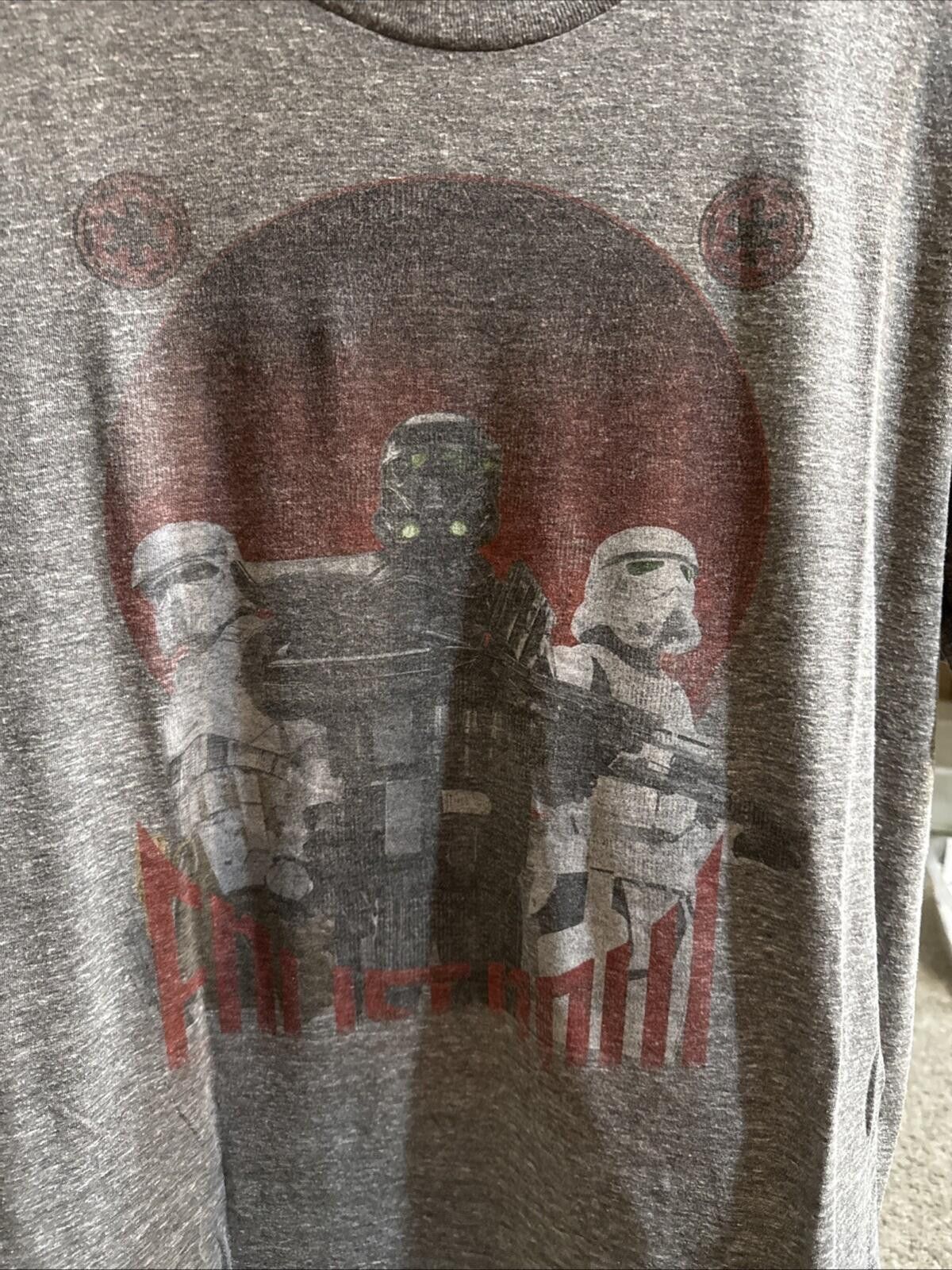 Empyre Star Wars Enlist Now Empire T-Shirt Mens Size L Heather Gray Size US L / EU 52-54 / 3 - 2 Thumbnail