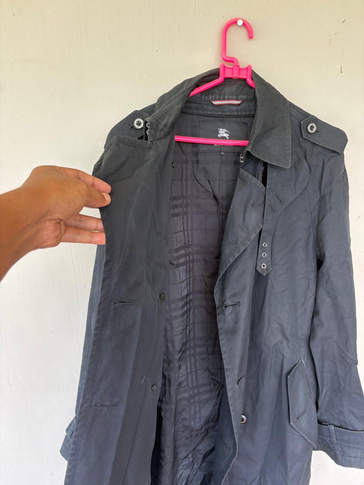 Burberry Burberry Black Label Trench Coat Jacket Design Nice Size US L / EU 52-54 / 3 - 4 Thumbnail