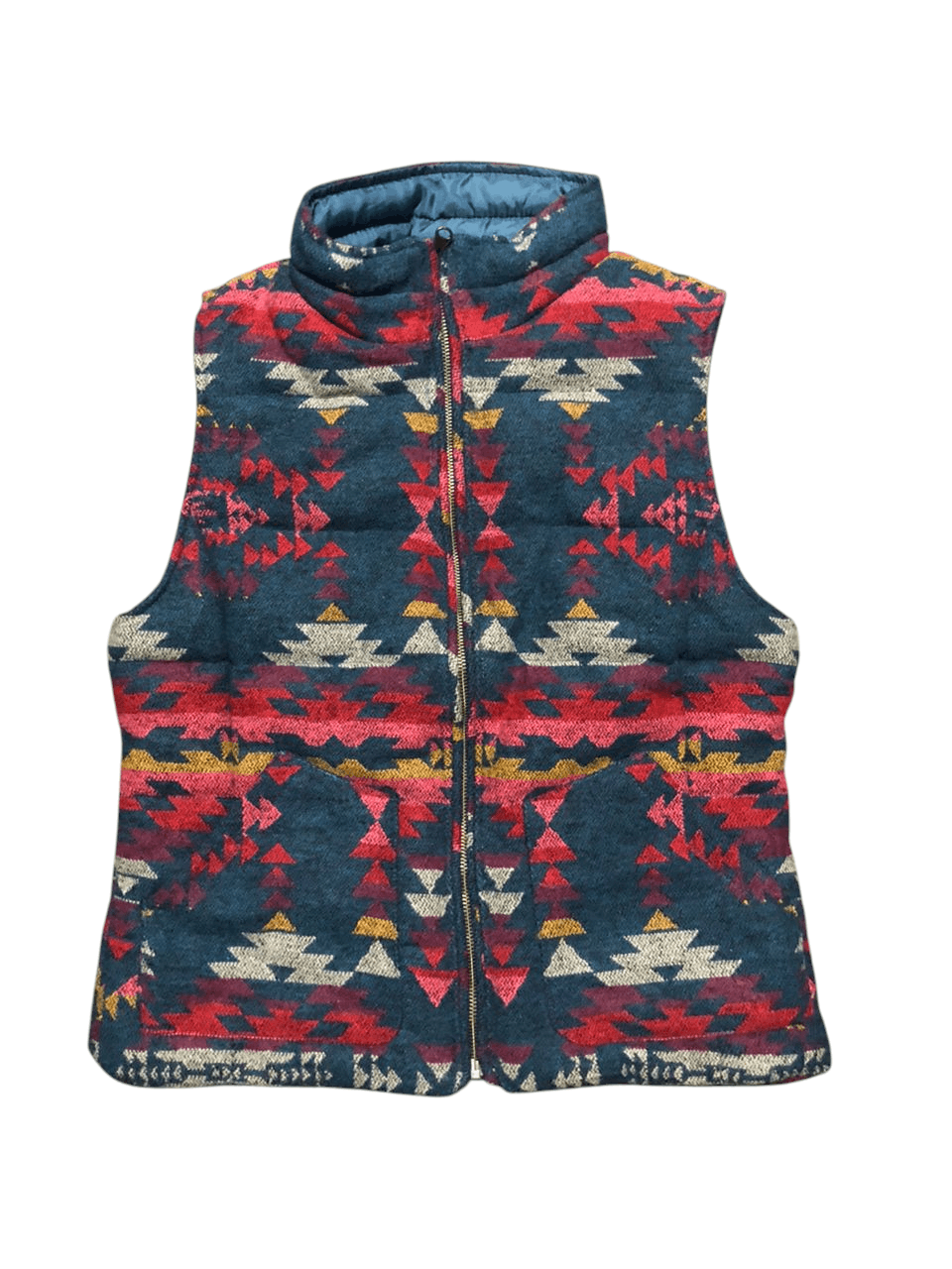 American Eagle Outfitters American Eagle Ortega Pattern Padded Down Vest Size US S / EU 44-46 / 1 - 1 Thumbnail