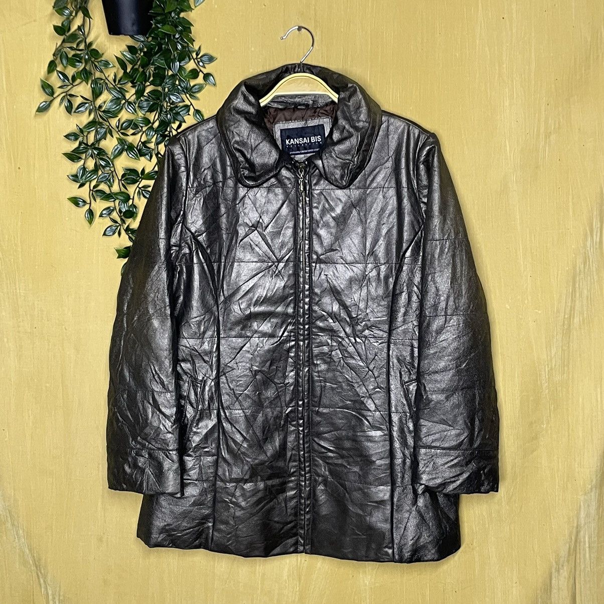 Kansai Yamamoto Kansai Bis by Kansai Yamamoto PU Leather Puffer Jacket Size M / US 6-8 / IT 42-44 - 1 Thumbnail