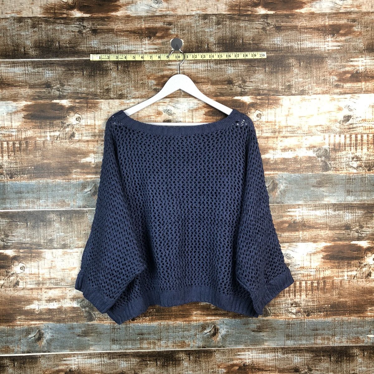 Homespun Knitwear Smelish Blue Cloaks crochet Knitwear #A2361 Size US M / EU 48-50 / 2 - 13 Thumbnail