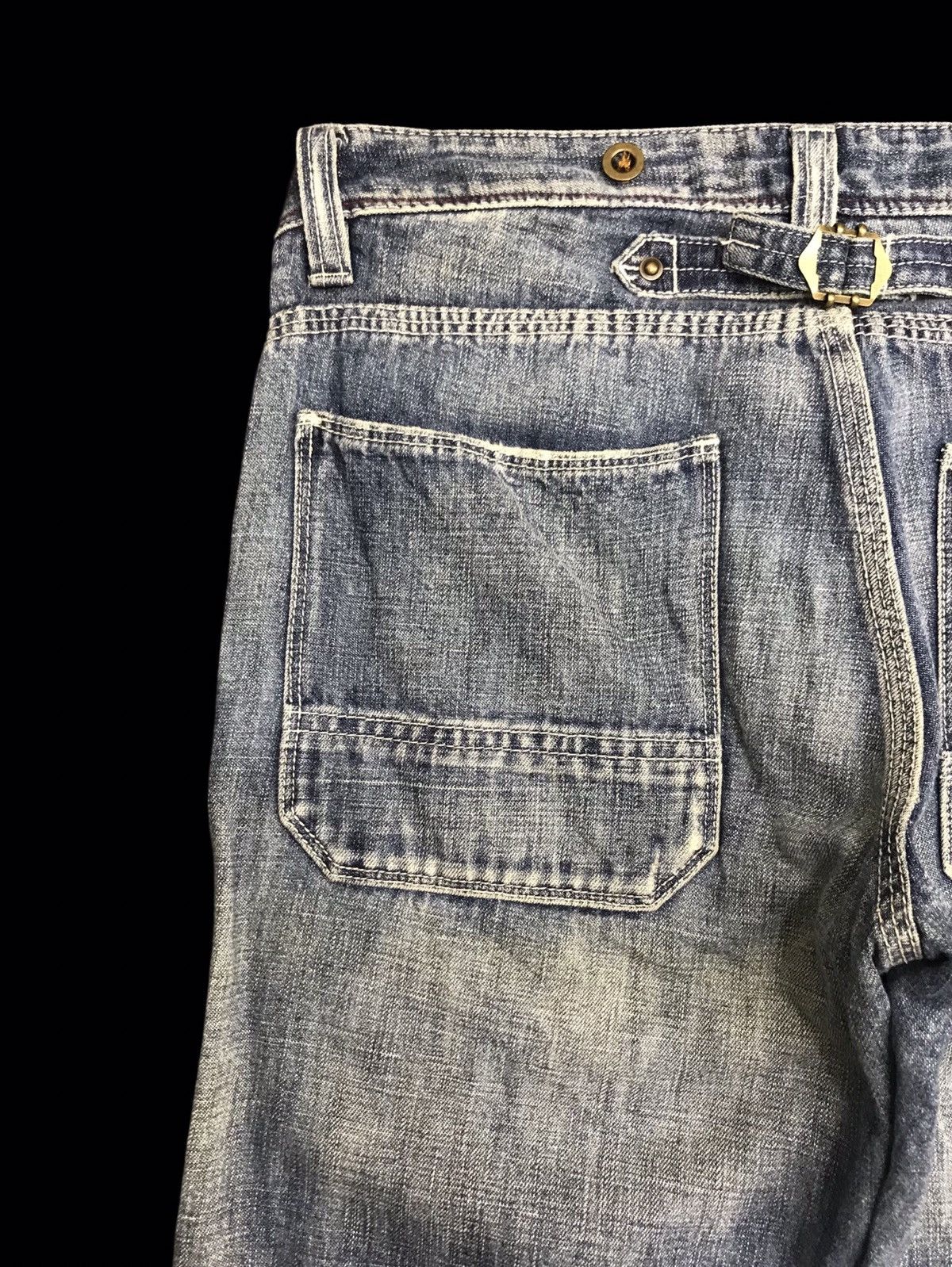 Japanese Brand 💥BELL BOTTOM💥BACK NUMBER LIGHT LOW RISE BAKER DENIM F415 Size US 30 / EU 46 - 12 Thumbnail