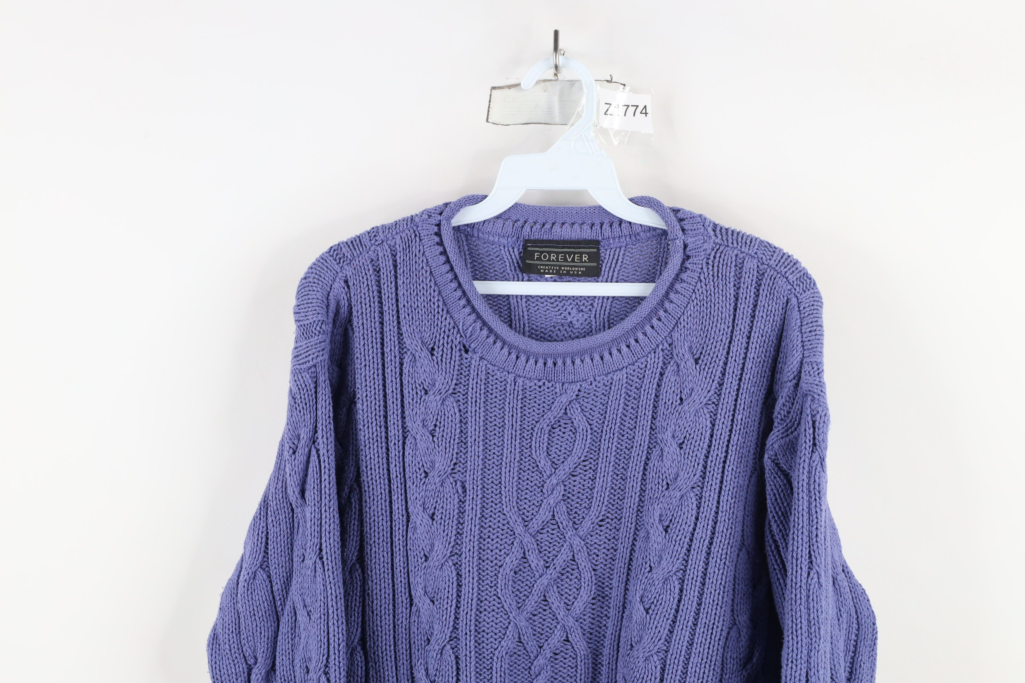 Vintage Vintage 90s Streetwear Cable Knit Fisherman Sweater USA Size XL / US 12-14 / IT 48-50 - 2 Thumbnail