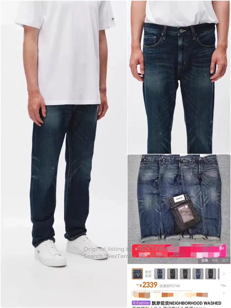 Neighborhood Neighborhood size S Basic Washed Denim Jeans Size US 27 - 7 Thumbnail