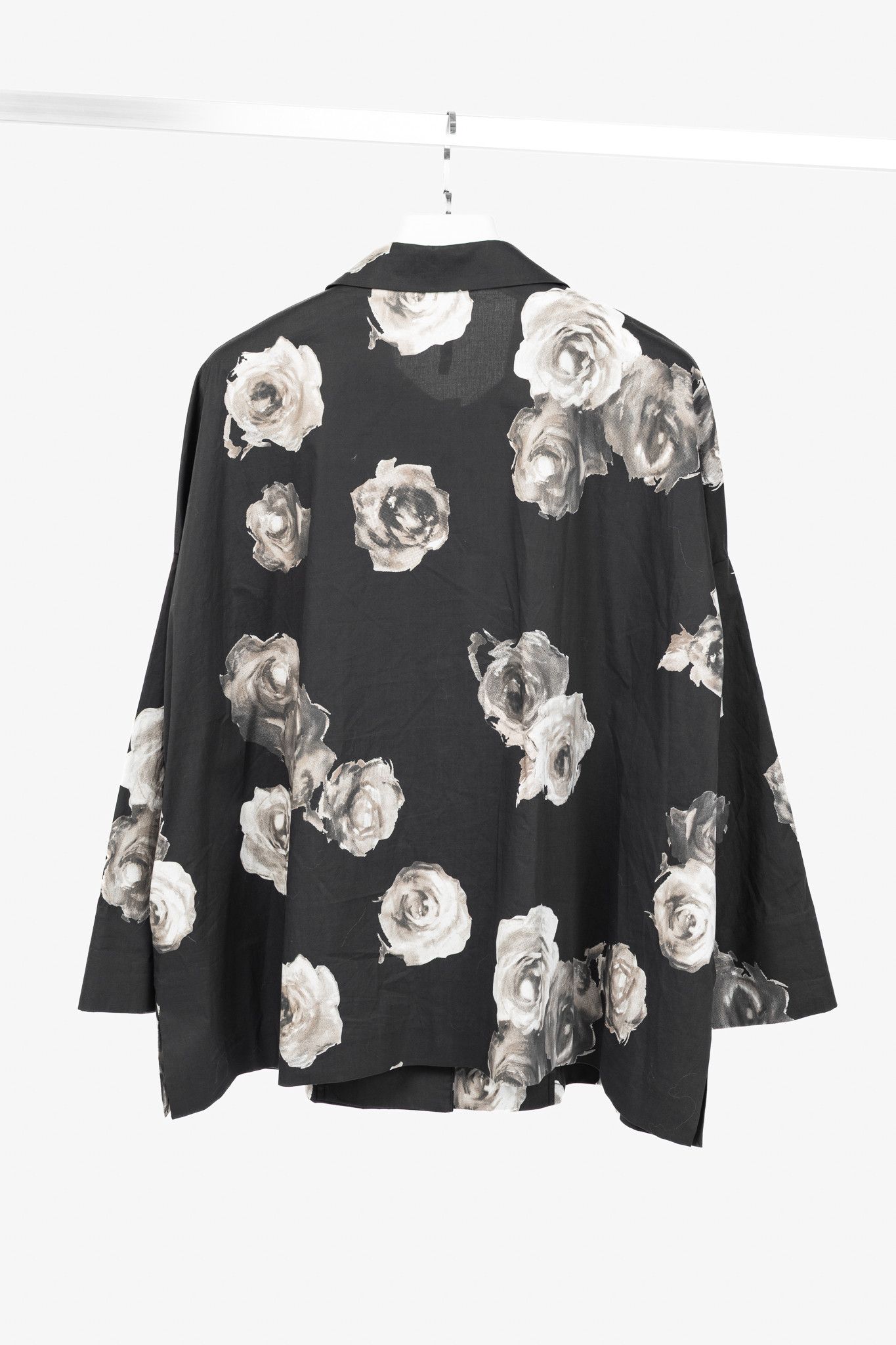 Other Liviana Conti Floral Cotton-Poplin Oversized Shirt Jacket Size L / US 10 / IT 46 - 2 Thumbnail