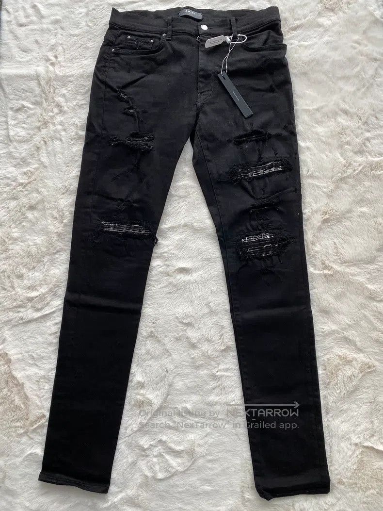 Amiri Amiri Size 34 Black note jeans Size US 34 / EU 50 - 1 Thumbnail