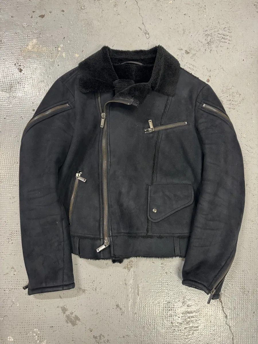 Emporio Armani FW2002 Emporio Armani Navy Arm Zips Bomber Jacket Size US S / EU 44-46 / 1 - 6 Thumbnail