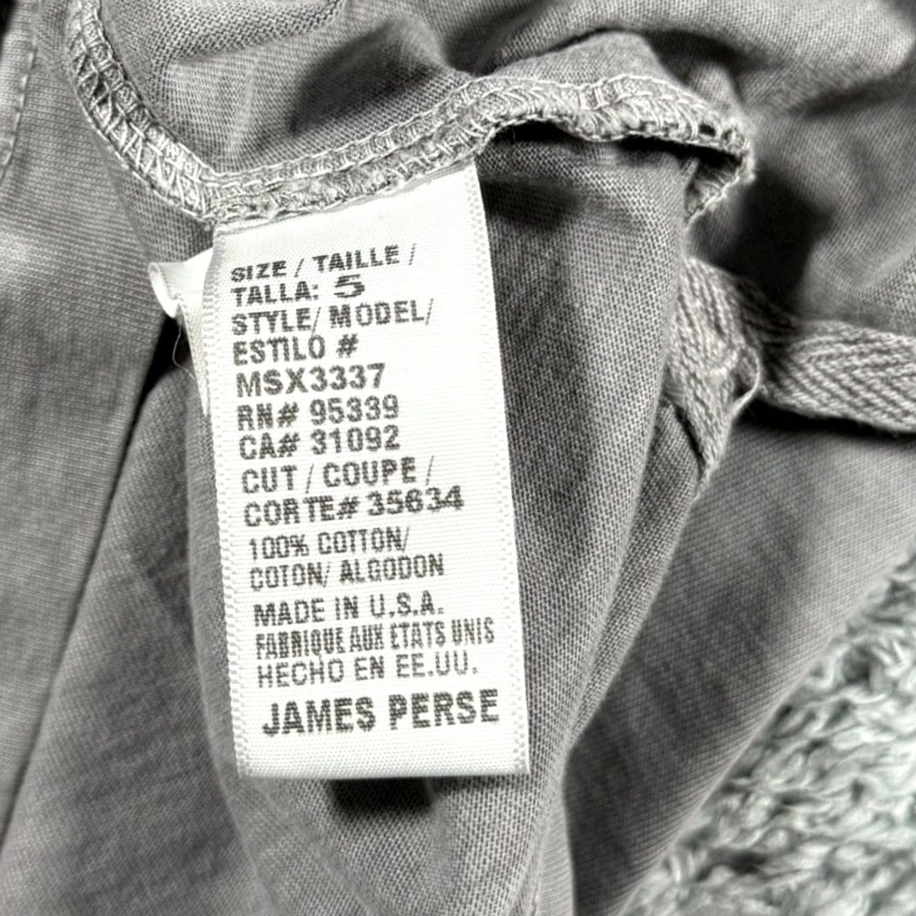 James Perse James Perse Polo Shirt - Grey Mens 5/2XL Size US XL / EU 56 / 4 - 4 Thumbnail