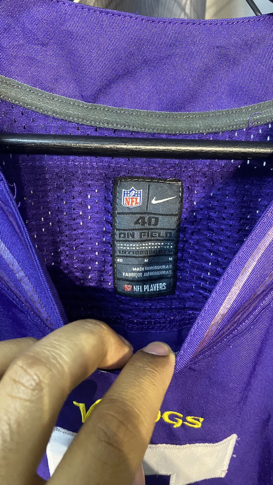 NFL × Nike × Vintage NFL NIKE TEDDY BRIDGEWATER MINNESOTA ON FIELD JERSEY Size US M / EU 48-50 / 2 - 8 Thumbnail