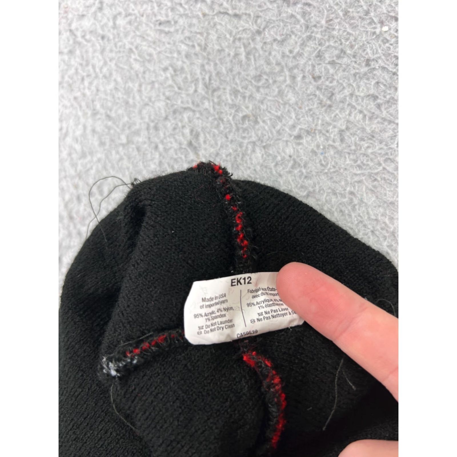 Vintage Cap America Redemption Beanie Toque Hat Men One Size Black Red Knit Acrylic Blend Snowboard Size ONE SIZE - 7 Thumbnail