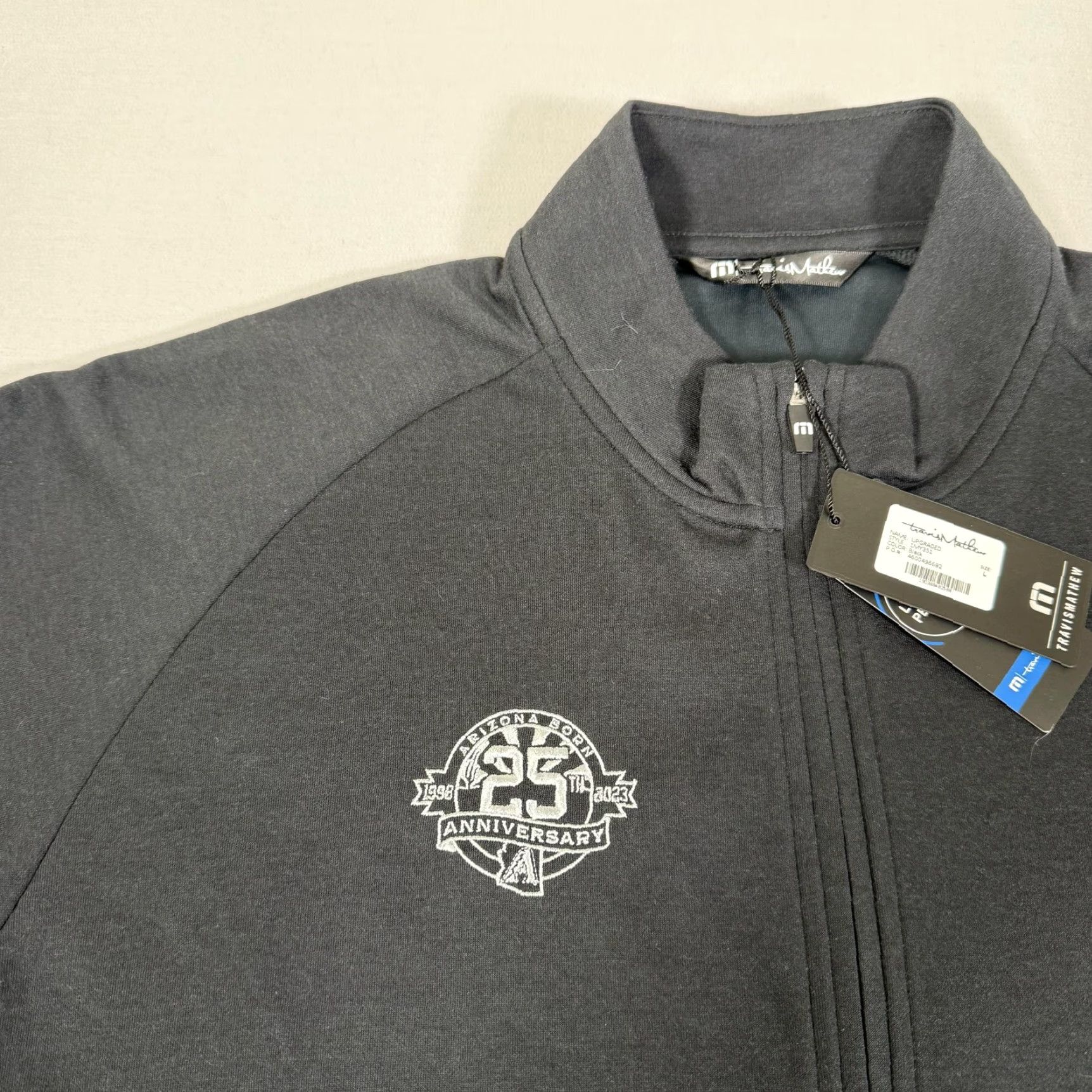 TravisMathew Travis Mathew Shirt Mens Large Black 1/4 Zip Sweater Golf Arizona Diamondbacks Size US L / EU 52-54 / 3 - 4 Thumbnail