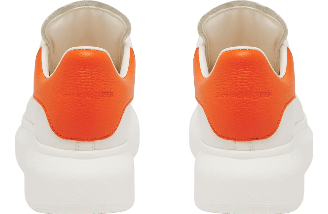 Alexander McQueen o1w1db10126 Oversized Sneaker in White/Orange Size US 6 / EU 39 - 3 Thumbnail