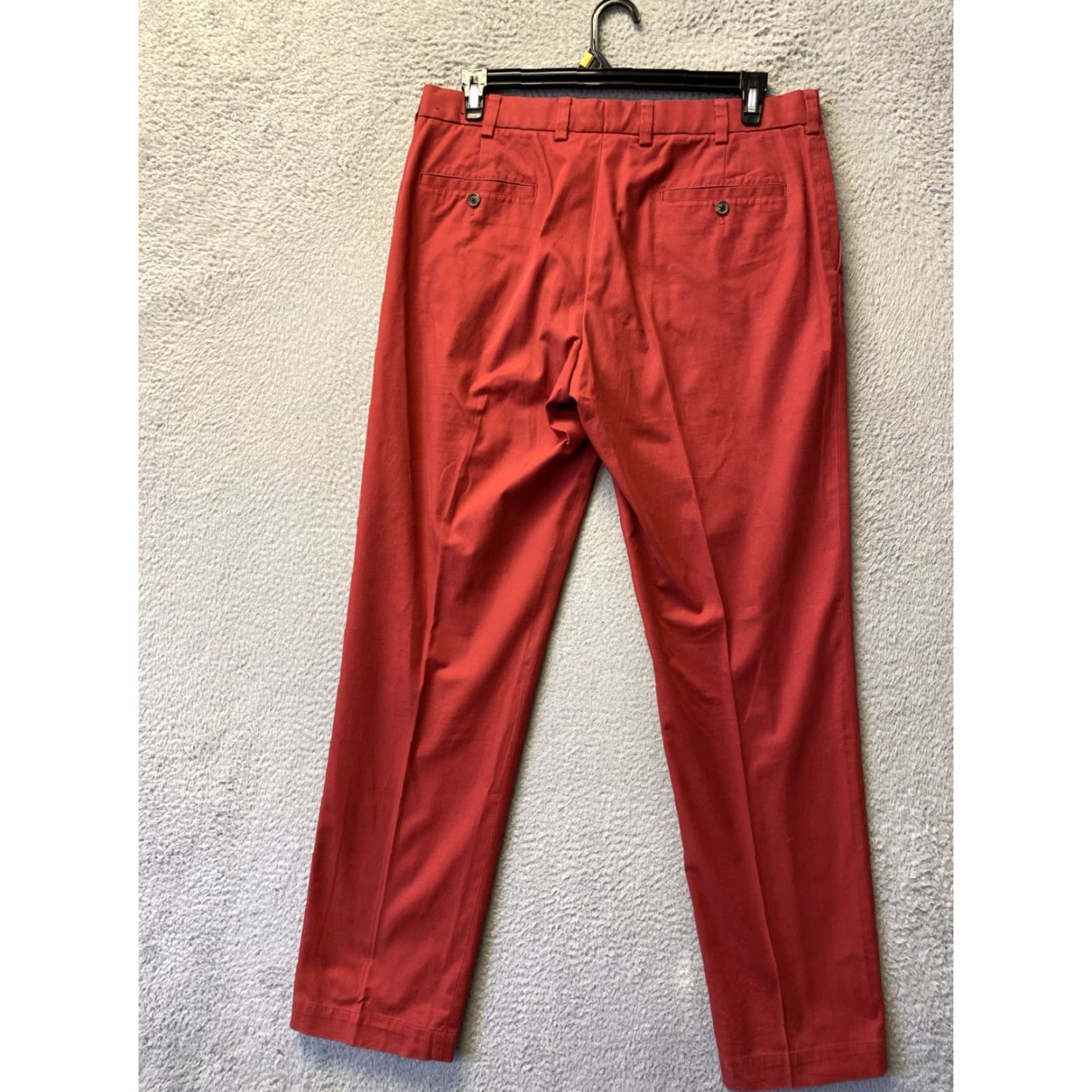 Brooks Brothers Brooks Brothers Pants Mens 36x34 Chino Dress Pants Red Wool Polyester Stretch Slim Straight Front Zipper 34 In Inseam Classic Regular Men Size US 36 / EU 52 - 6 Thumbnail