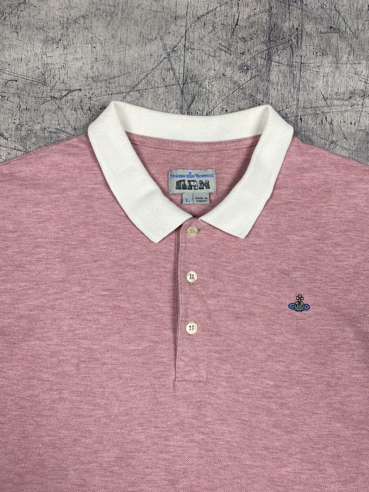 Vivienne Westwood Vivienne Westwood MAN Pink Polo Shirt Orb Logo Size US L / EU 52-54 / 3 - 5 Thumbnail
