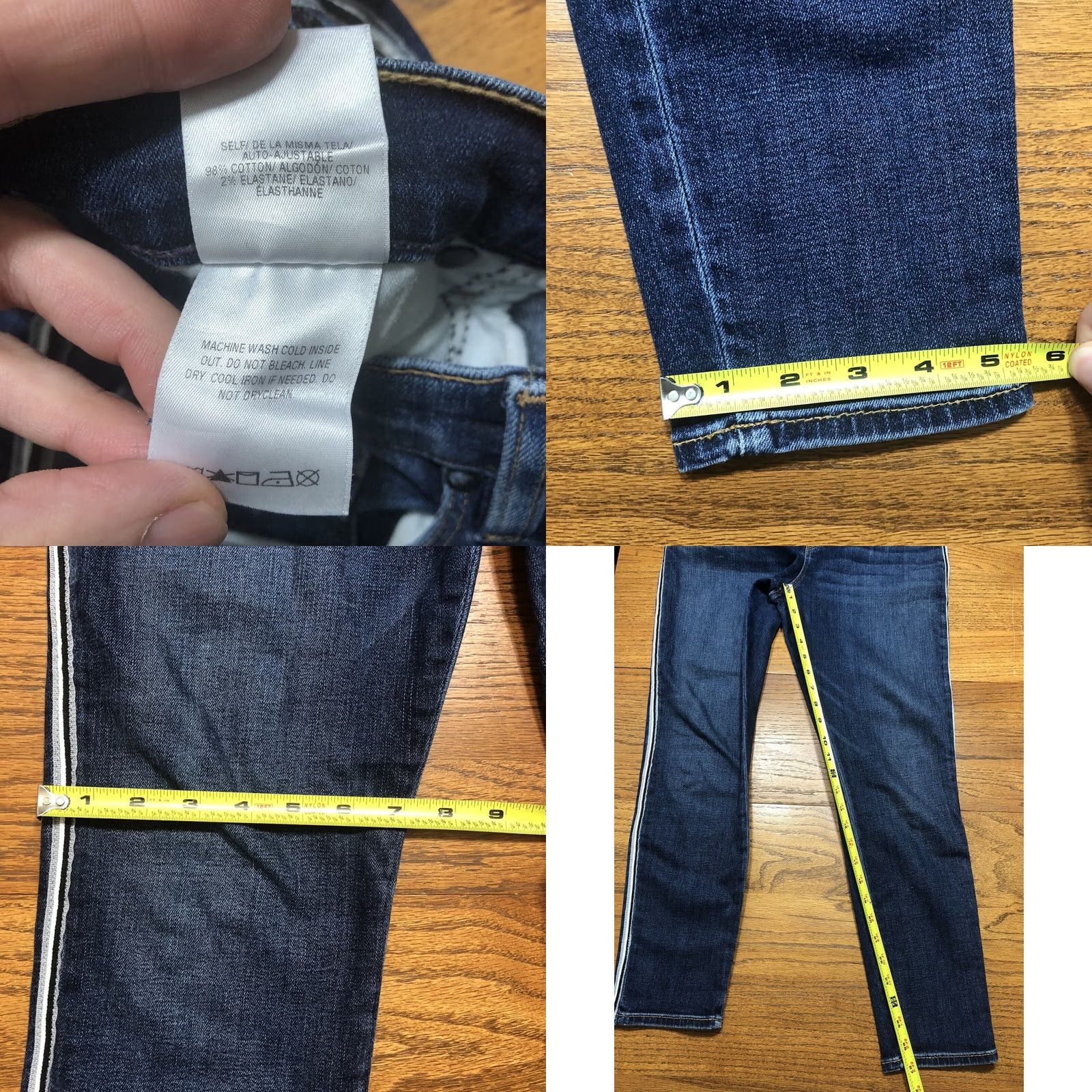 Hudson Hudson Jeans Womens Barbara Super Skinny Denim Stretch Blue 31 X 27 Inseam City Preppy Size 24" / US 00 / IT 34 - 8 Thumbnail