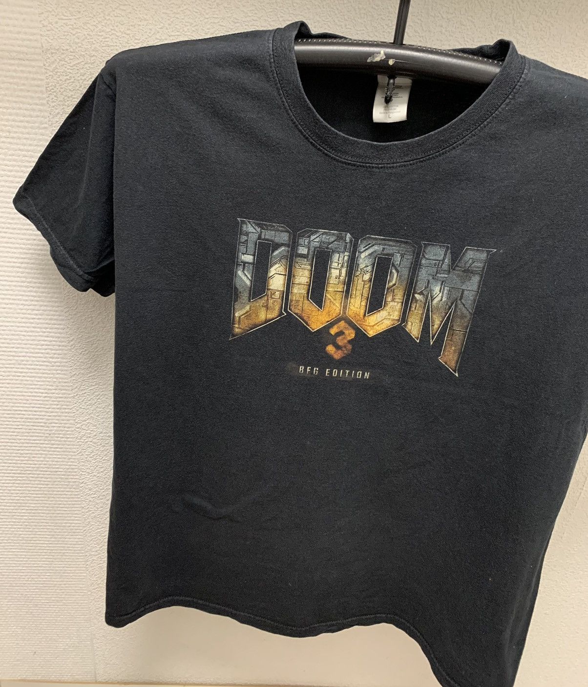 The Game Doom 3 BFG edition vintage PlayStation black t-shirt L Size US L / EU 52-54 / 3 - 3 Thumbnail