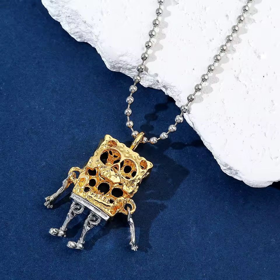 VIBE SpongeBob Skeleton Pendant Necklace Size ONE SIZE - 3 Thumbnail
