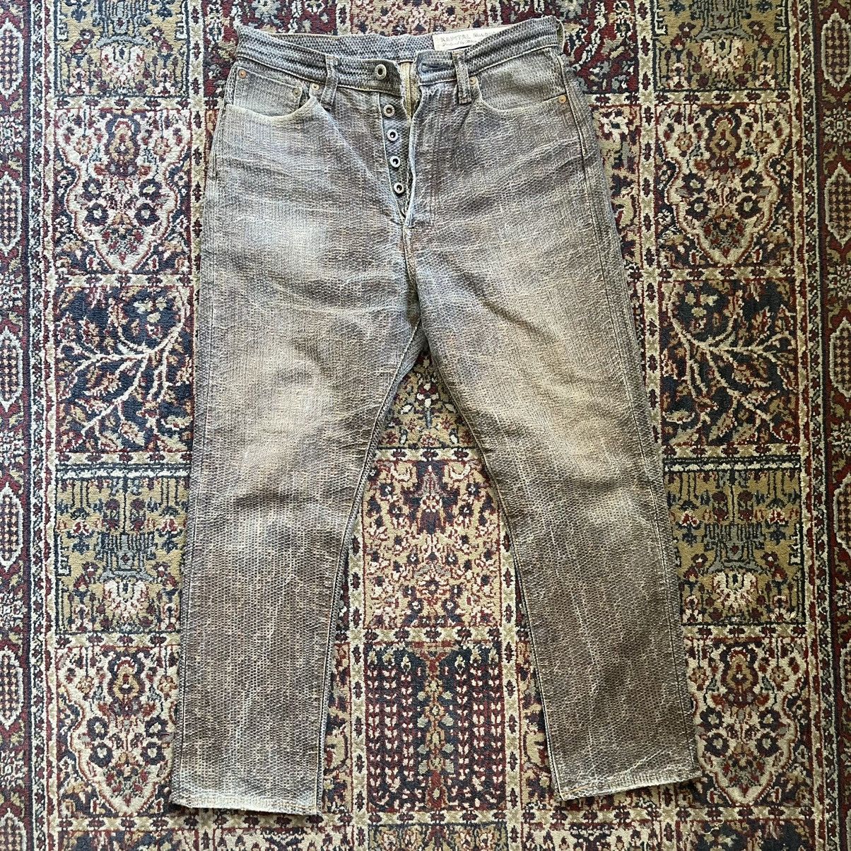 Kapital Kapital Century Denim Jeans Sashiko Persimmon size 30 Size US 30 / EU 46 - 1 Thumbnail