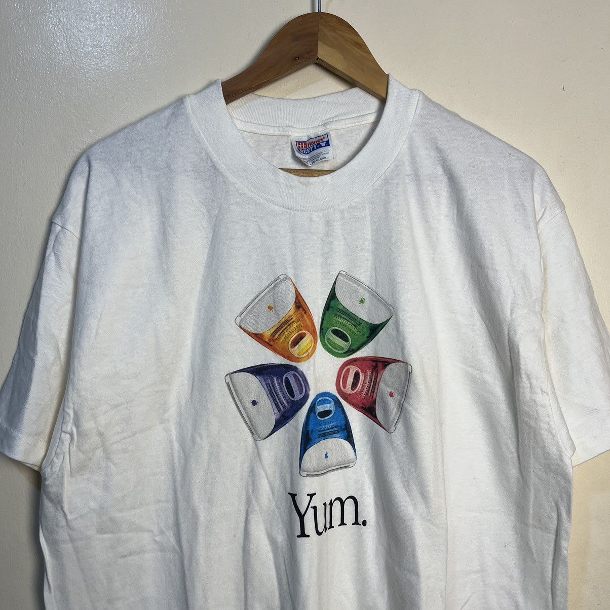 Apple Vintage 90's Apple iMac Yum Think Different Novelty Tech Tee Size US L / EU 52-54 / 3 - 2 Thumbnail