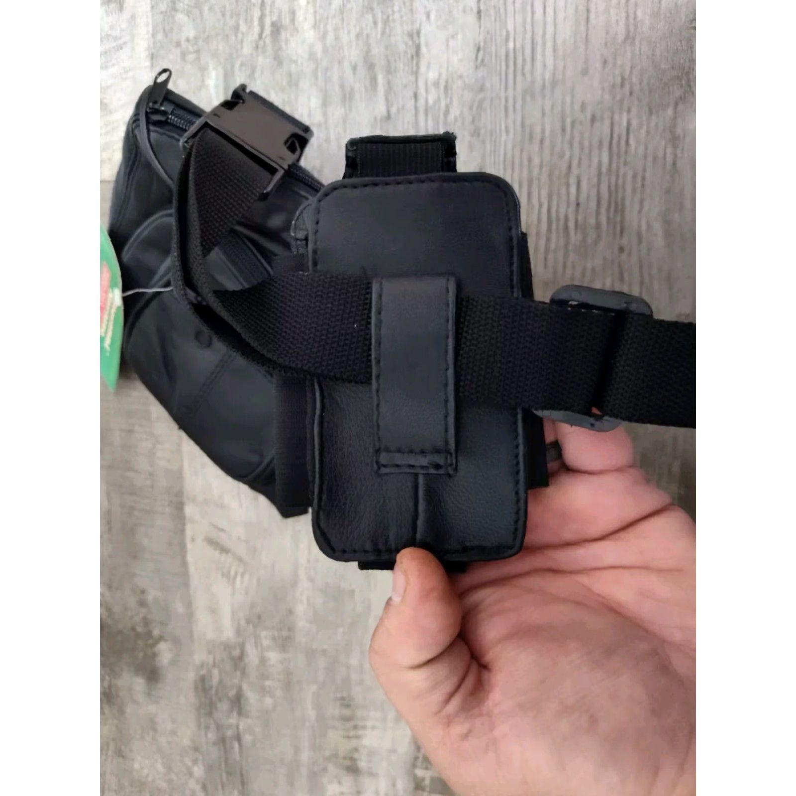Vintage VINTAGE Giovanni Navarre Leather Belt Bag Fanny Pack Men Black 90s Travel Pockets Adjustable Strap Mens Size ONE SIZE - 7 Thumbnail