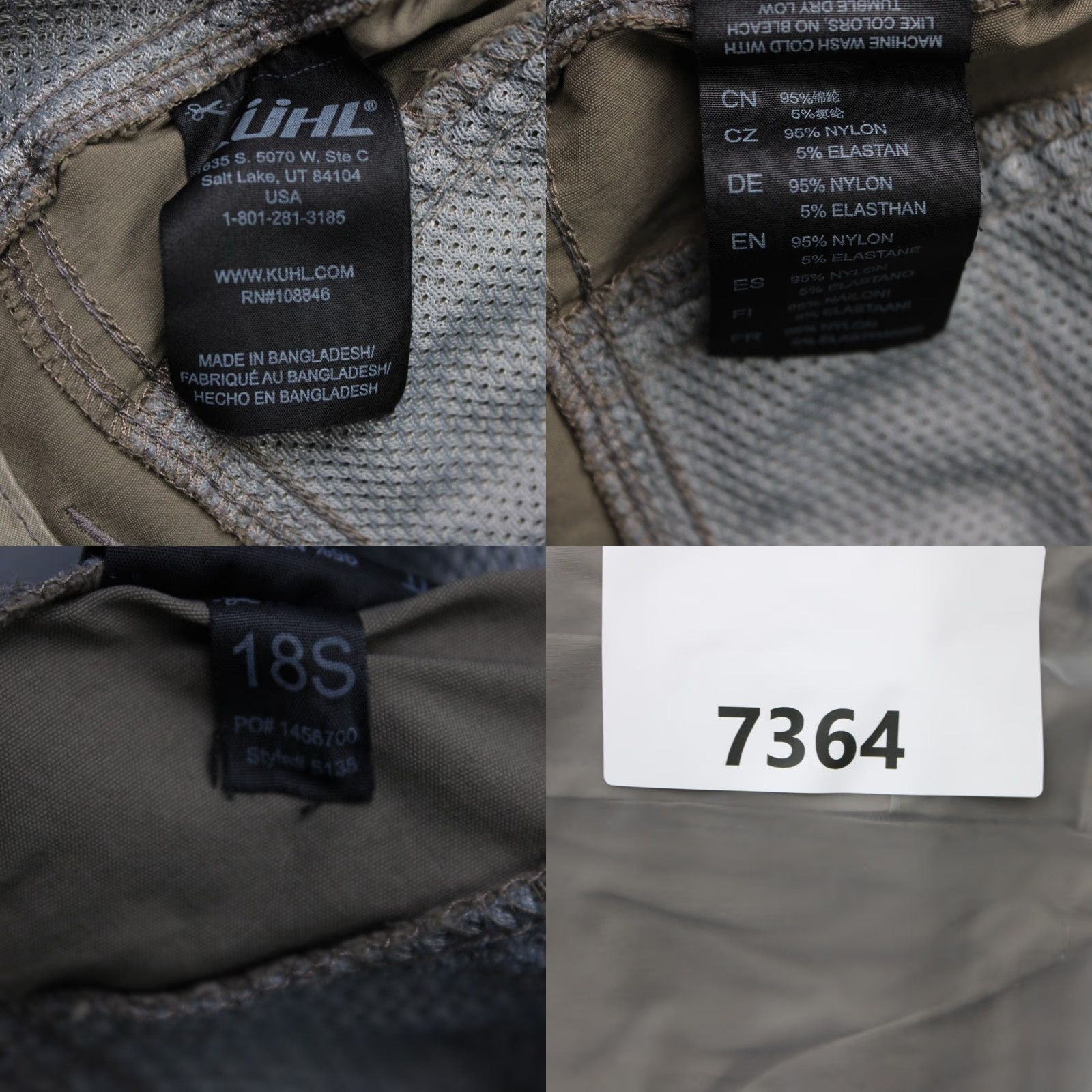 Vintage Kuhl Renegade Mens Pants 38x32 Brown Cargo Convertible Stealth Zip Off Straight Front Regular Rise 95% Nylon 5% Elastane Size US 38 / EU 54 - 10 Thumbnail