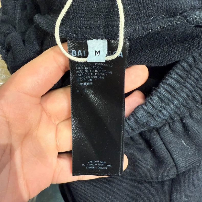 Balenciaga Balenciaga size M Logo pattern elastic over-the-knee sweat Size US 27 - 4 Thumbnail