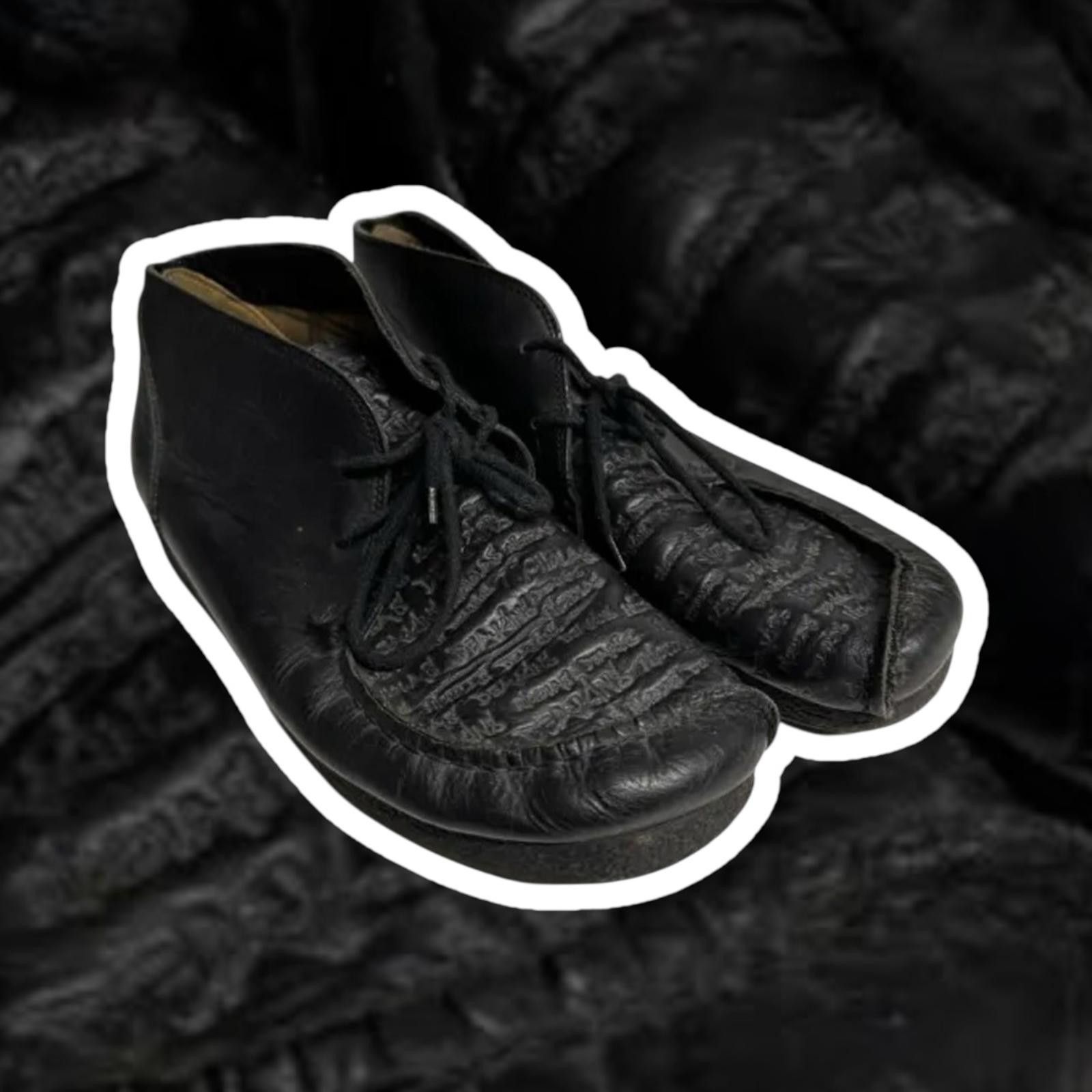 Designer Nicholas Deakin Black Leather Lace-Up Shoes Size US 10 / EU 43 - 1 Thumbnail
