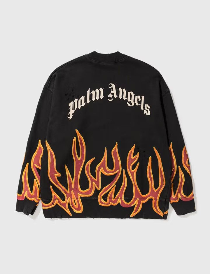 Palm Angels Palm Angels flame crewneck Size US L / EU 52-54 / 3 - 2 Thumbnail