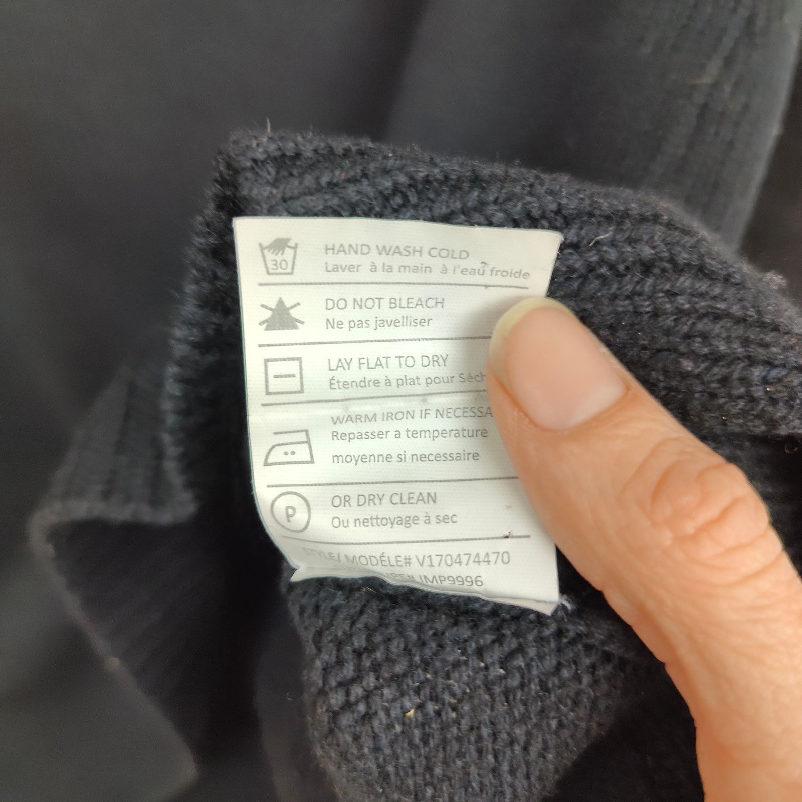Vince Vince Wool Cashmere Sweater Small Black Gray Colorblock Size S / US 4 / IT 40 - 8 Thumbnail