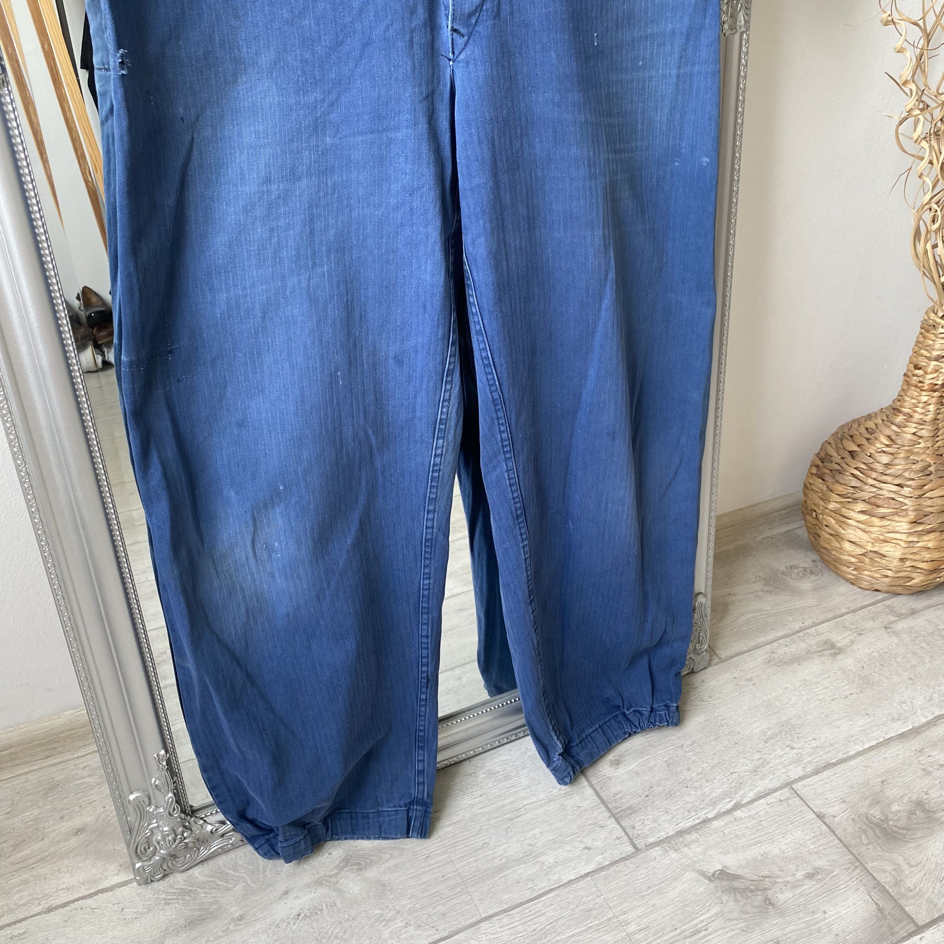 Le Laboureur ⚙️ Vintage 80s Faded Safor French Coverall Worker jumpsuit Size US 32 / EU 48 - 7 Thumbnail