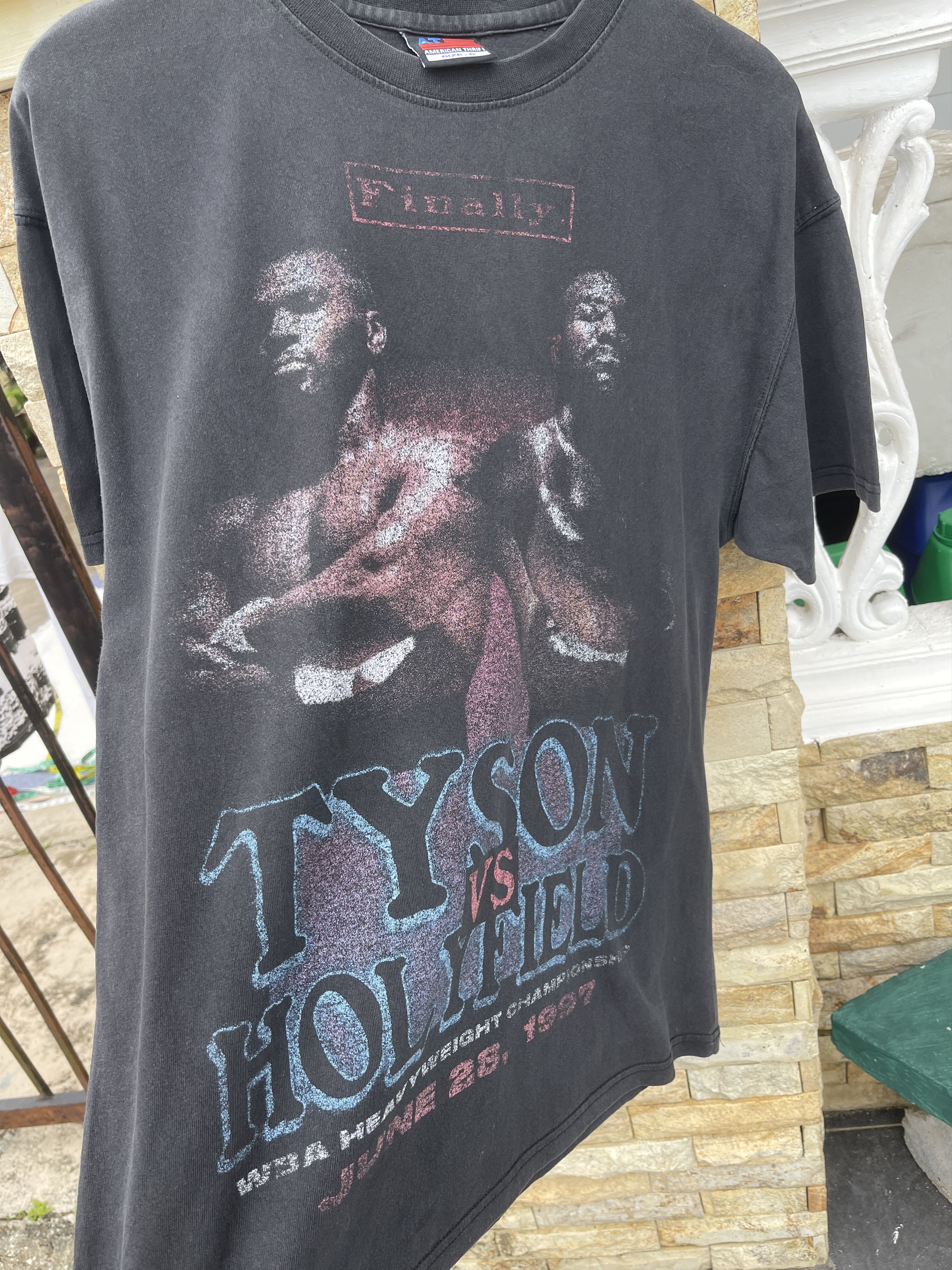 Rap Tees LastDrop🔥Vtg Tyson x Holyfield Finally Champion Rap Tees Tee Size US M / EU 48-50 / 2 - 7 Thumbnail