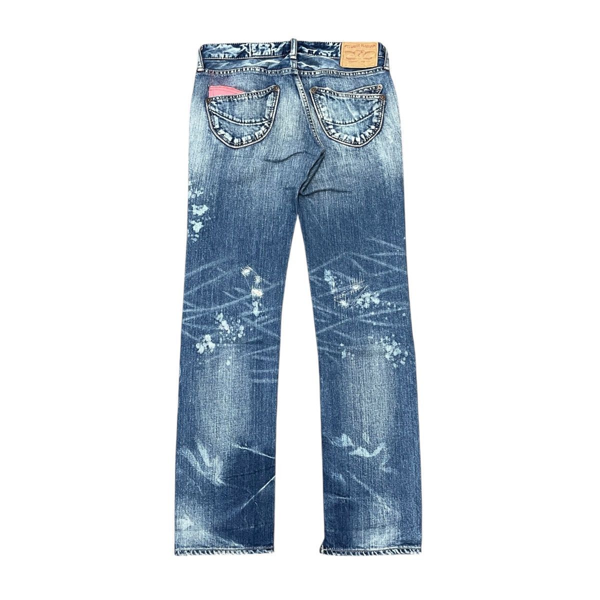 If Six Was Nine Antgauge Platinum - Acid Wash Distressed Denim Lgb Style Size US 28 / EU 44 - 3 Thumbnail