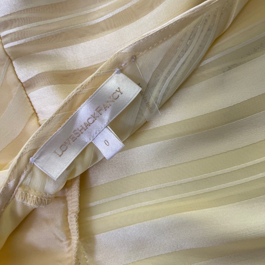 LoveShackFancy LoveShackFancy Darralis Dress in Soft Yellow Size XS / US 0-2 / IT 36-38 - 16 Thumbnail