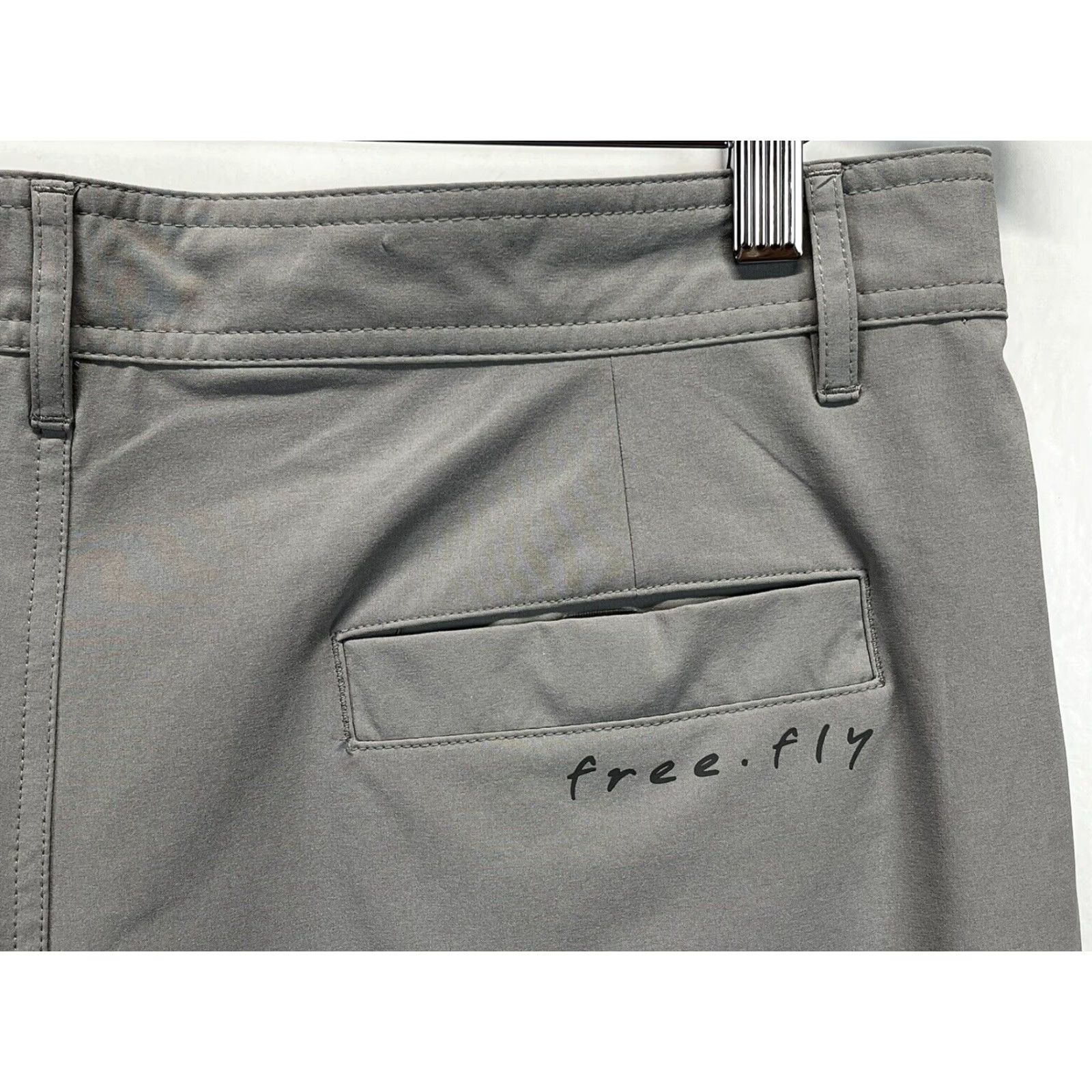 Vintage Free Fly Hybrid Shorts 36 Sz Gray Quick Dry Fishing Outdoor VGUC Size US 36 / EU 52 - 4 Thumbnail
