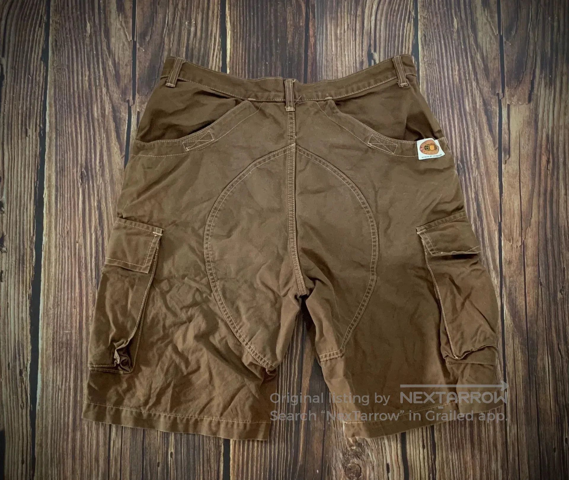 The Real McCoy's Joe McCoy Cargo Shorts in Khaki Color. Size US 32 / EU 48 - 4 Thumbnail